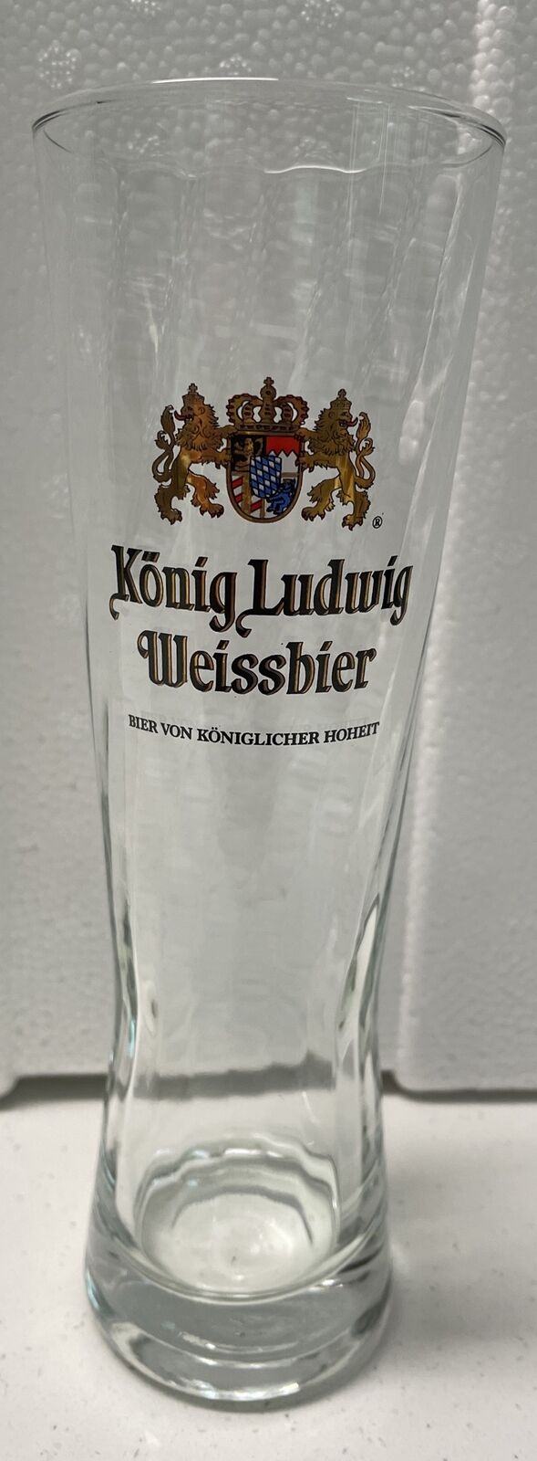 Konig Ludwig Weissbier 0.3L Swirled Glass by Sohm - Mint Condition