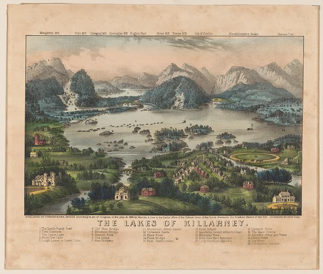 Photo:The lakes of Killarney Ireland 1868