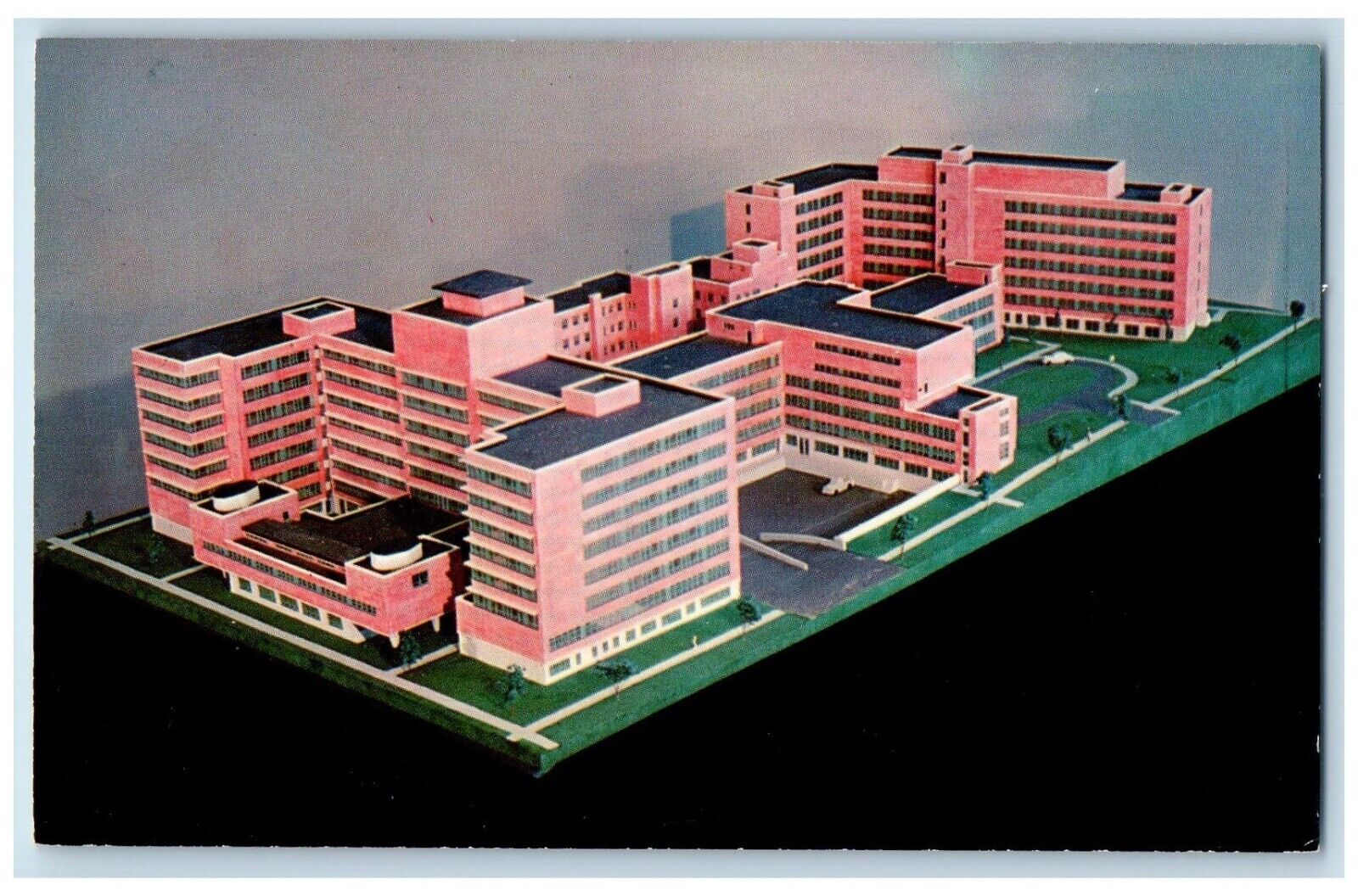 c1960s Miniature Model Roswell Park Memorial Institute New York NY Postcard