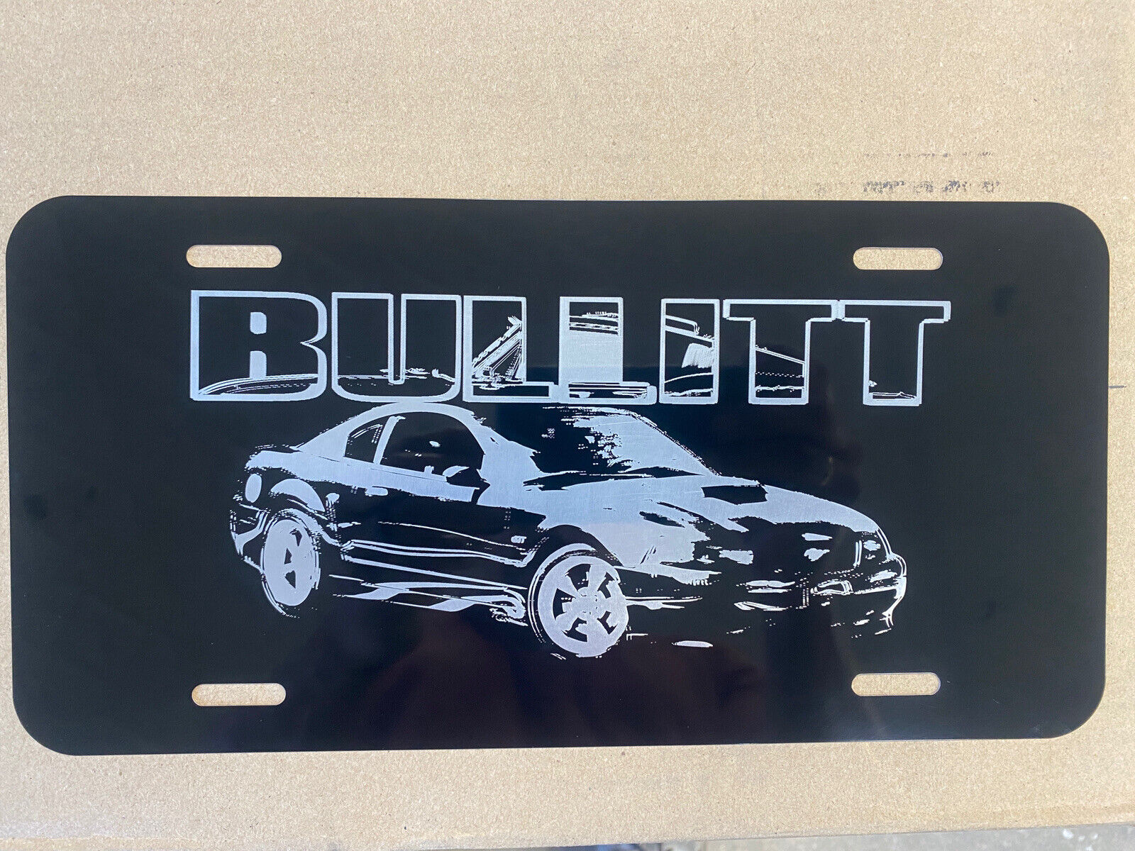 2001 Mustang GT Bullitt Novelty License Plate