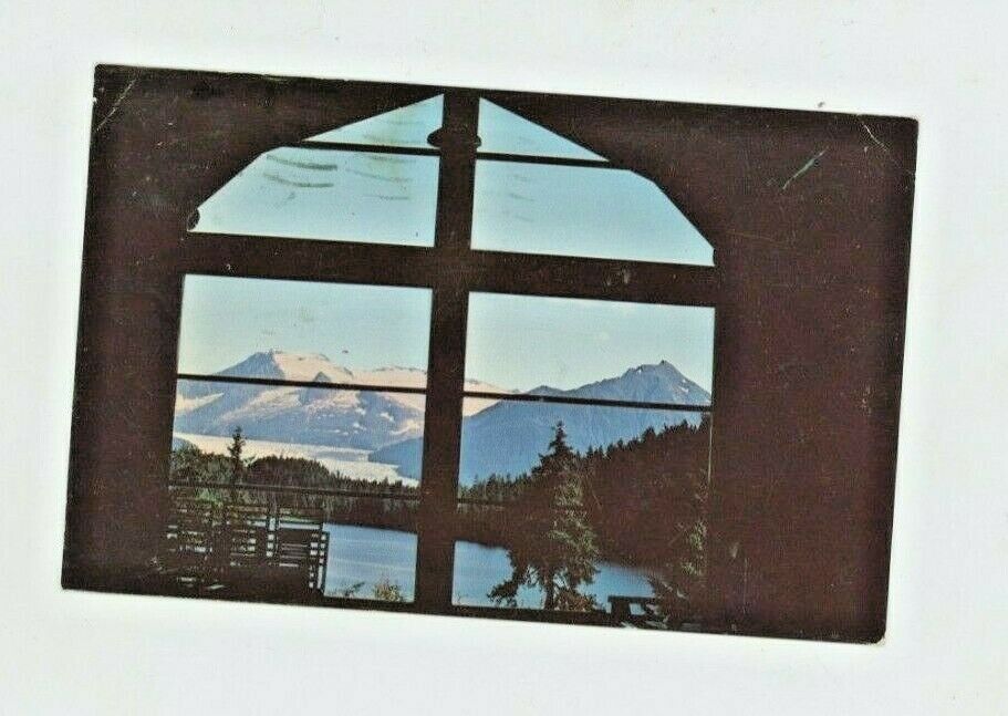 Vintage Postcard GLACIERS     MENDENHALL GLACIER,  ALASKA    POSTED 1973 CHROME