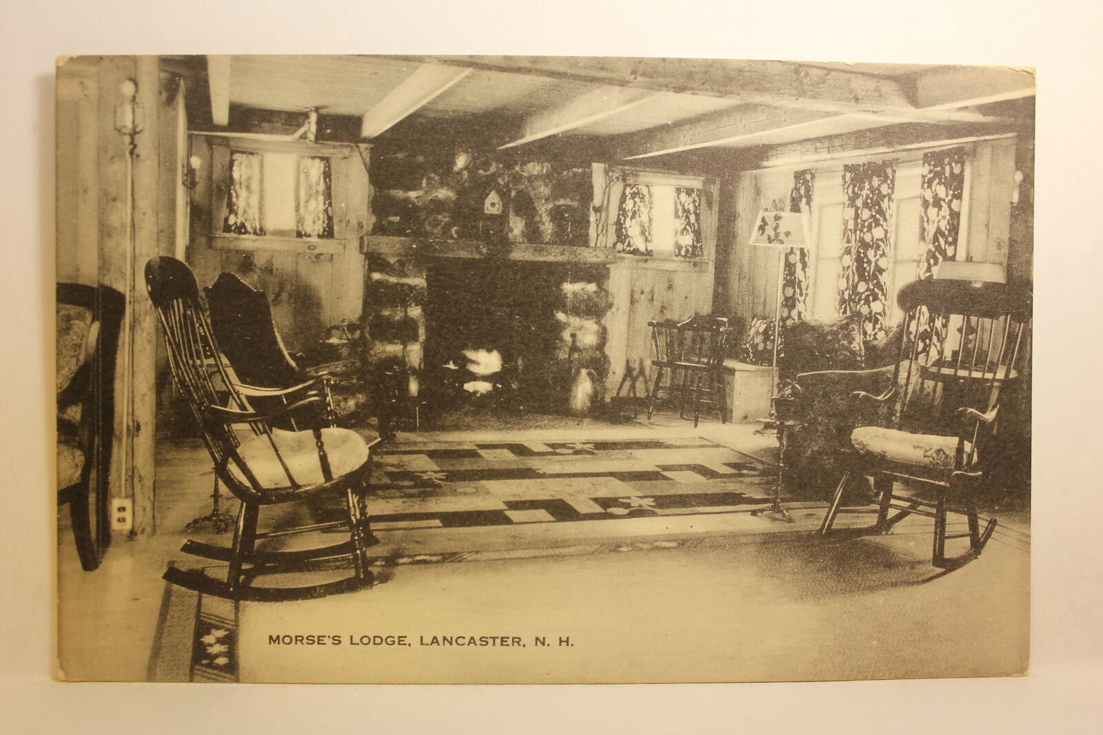 Postcard Morse\'s Lodge Lancaster NH P9