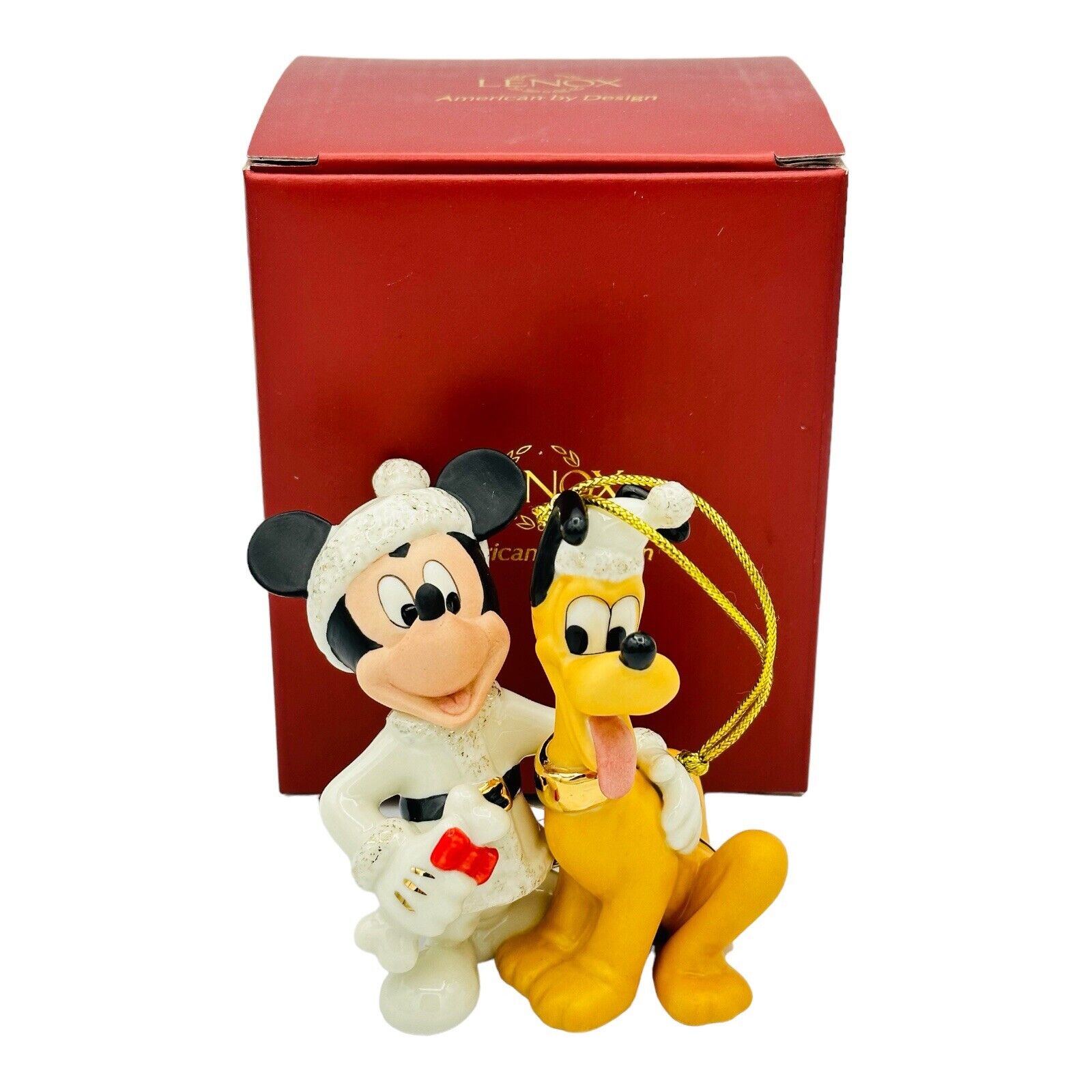 Lenox A Present For Pluto Ornament Disney Mickey Mouse NEW IN BOX