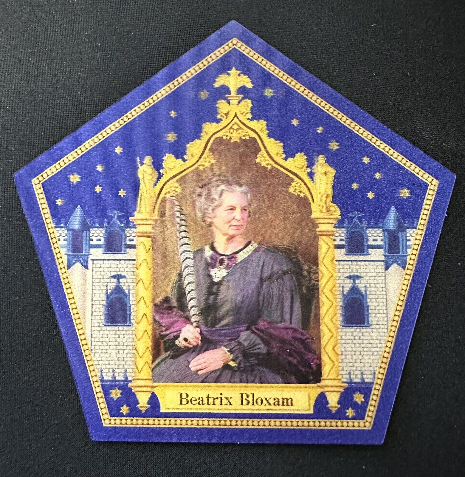 2023 Universal Harry Potter Beatrix Bloxam Wizarding World Chocolate Frog Card