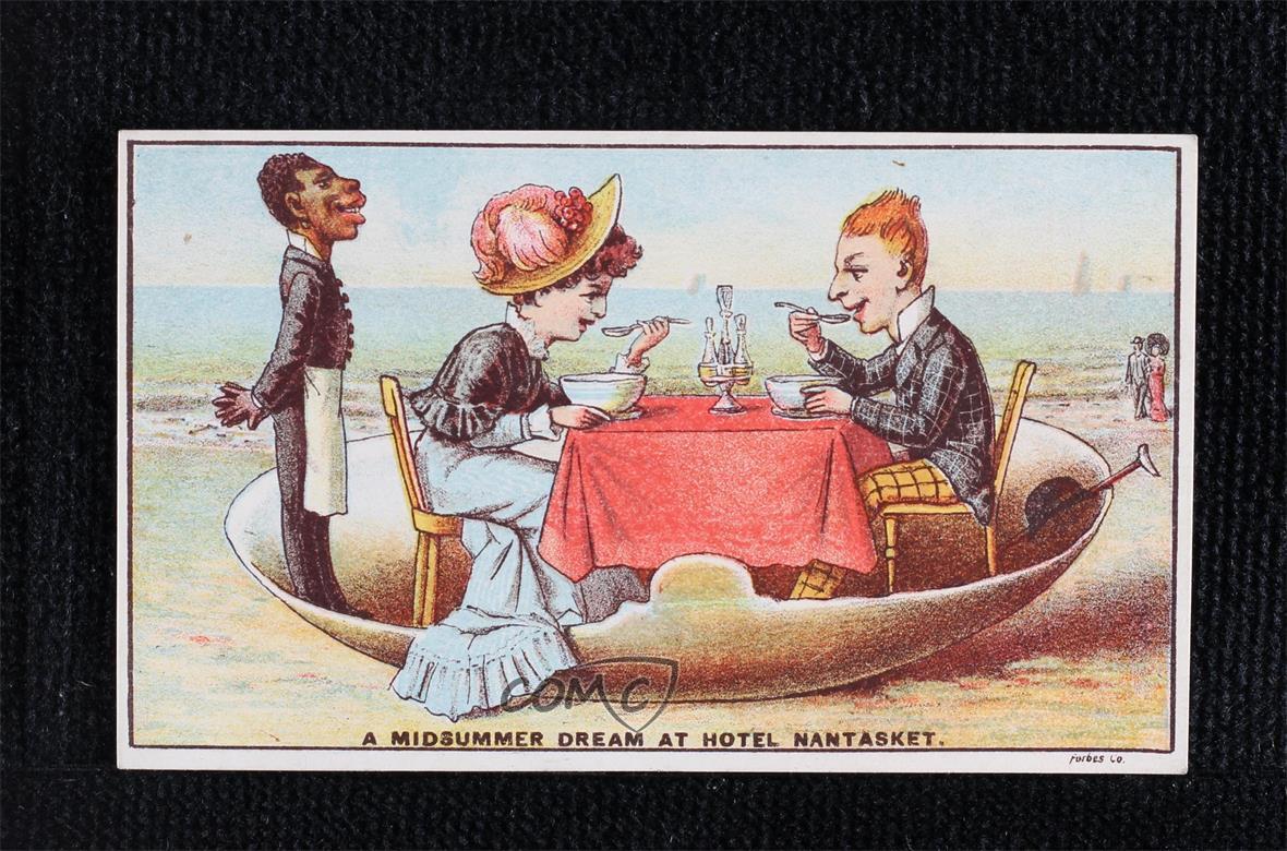 1870-1910 Victorian Era Trade Cards A Midsummer Dream at Hotel Nantaket 3q4