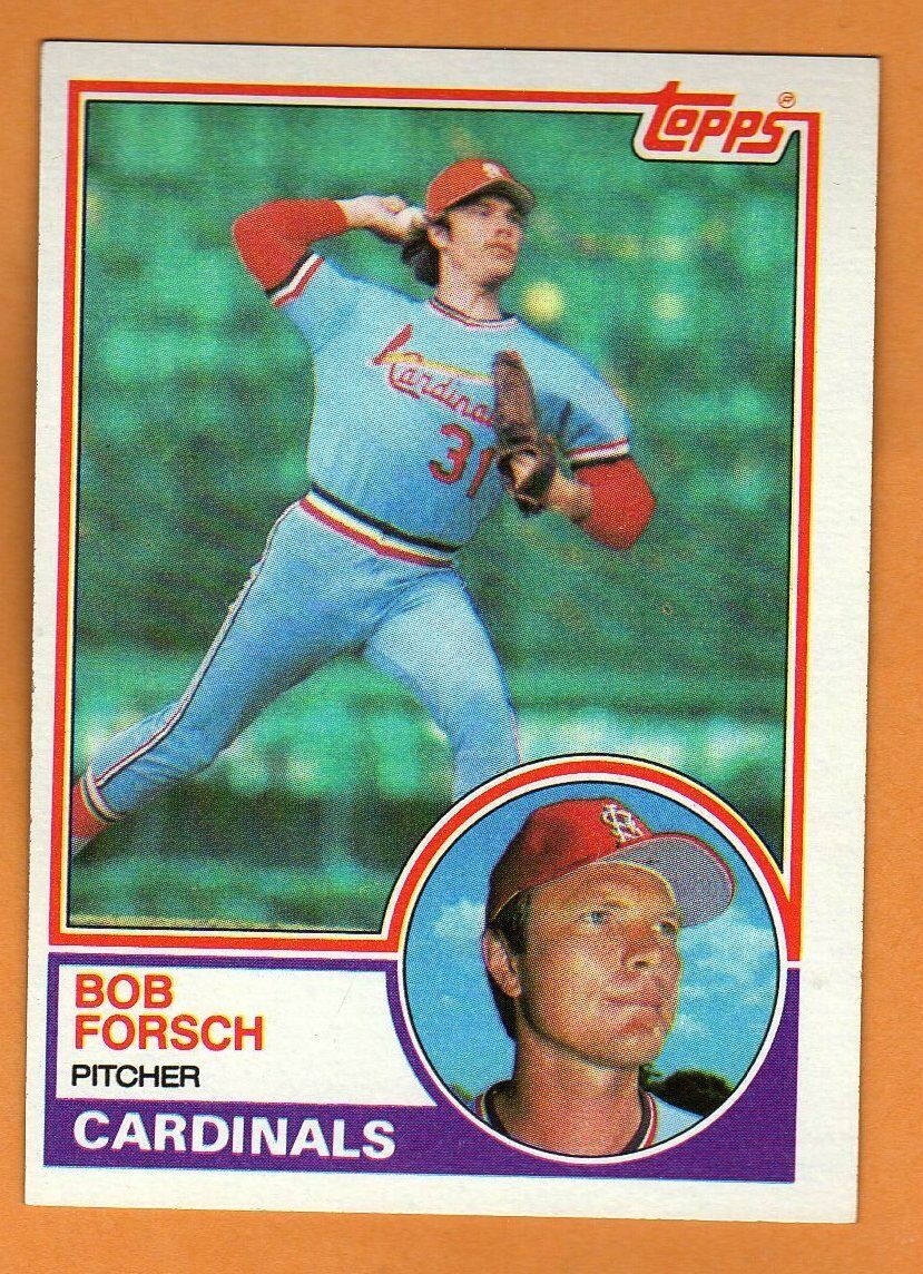 BOB FORSCH(ST. LOUIS CARDINALS)1983 TOPPS BASEBALL CARD