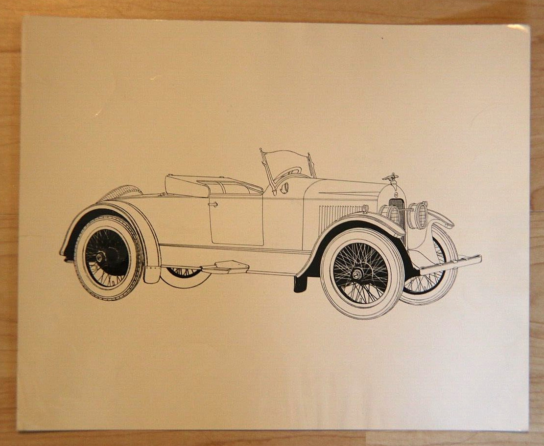 1922 Earl custom convertible press release dealer photo?  8x10