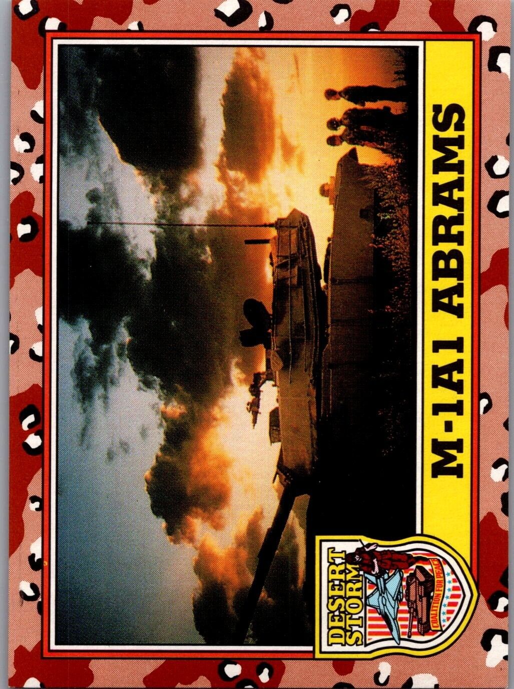 1991 Topps Desert Storm - #215 M-1A1 Abrams