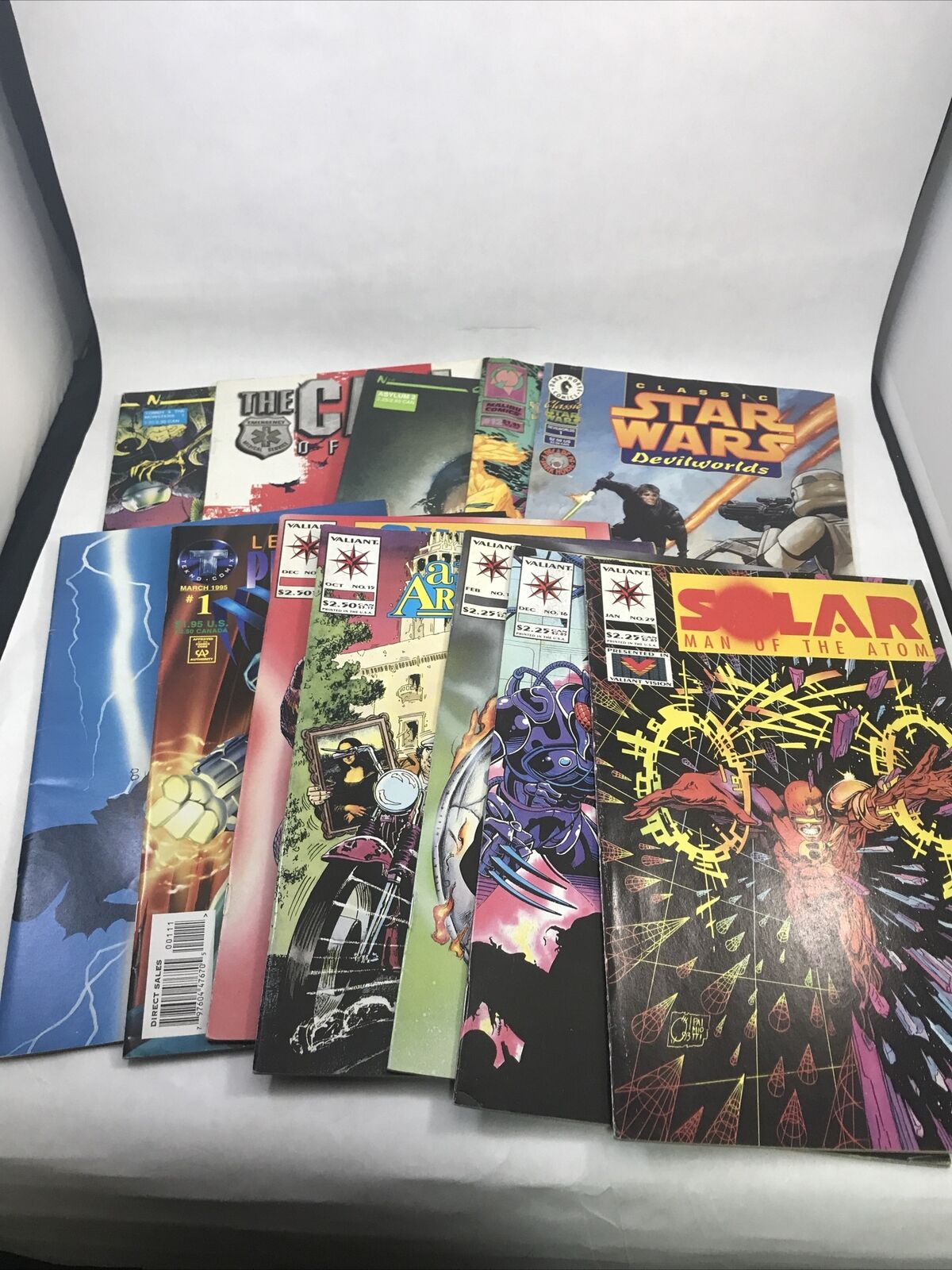Mixed Modern Age Valiant & Indy Comic Book Grab Bag 12 Issue Rai Solar Star Wars
