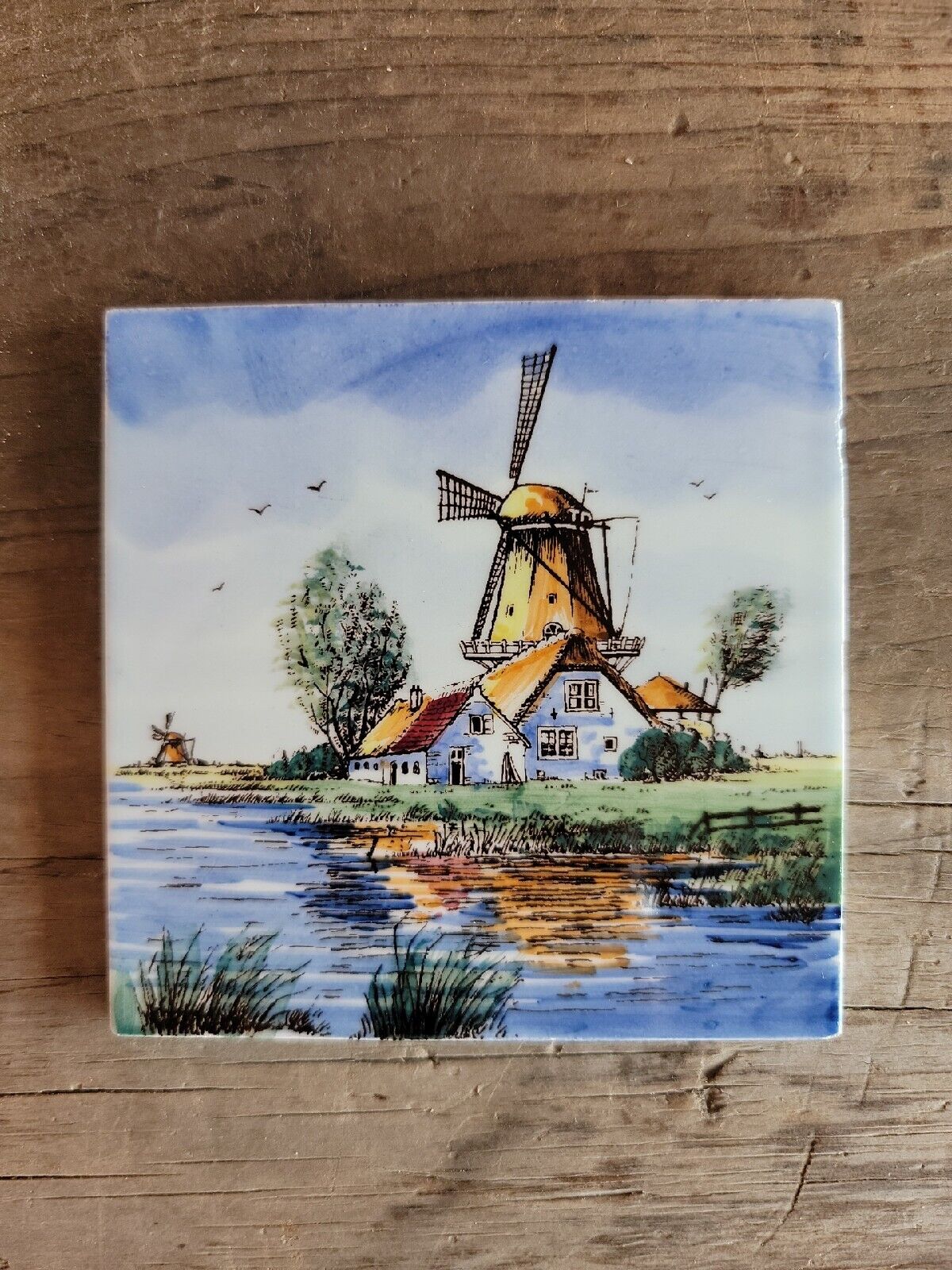 Dutch Tile Holland windmill 4x4\
