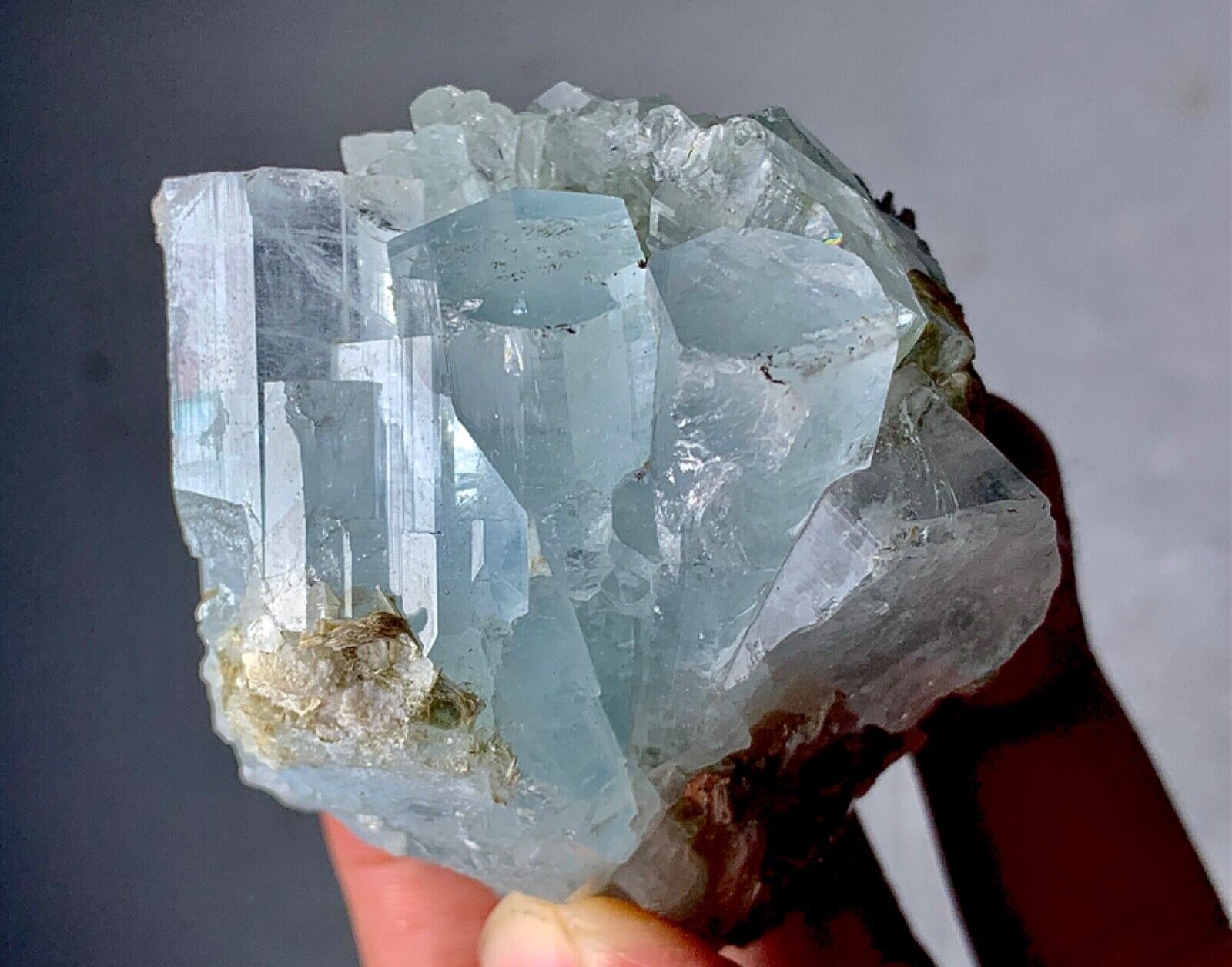 645 Carats Aquamarine Crystal Bunch Specimen From Skardu Pakistan