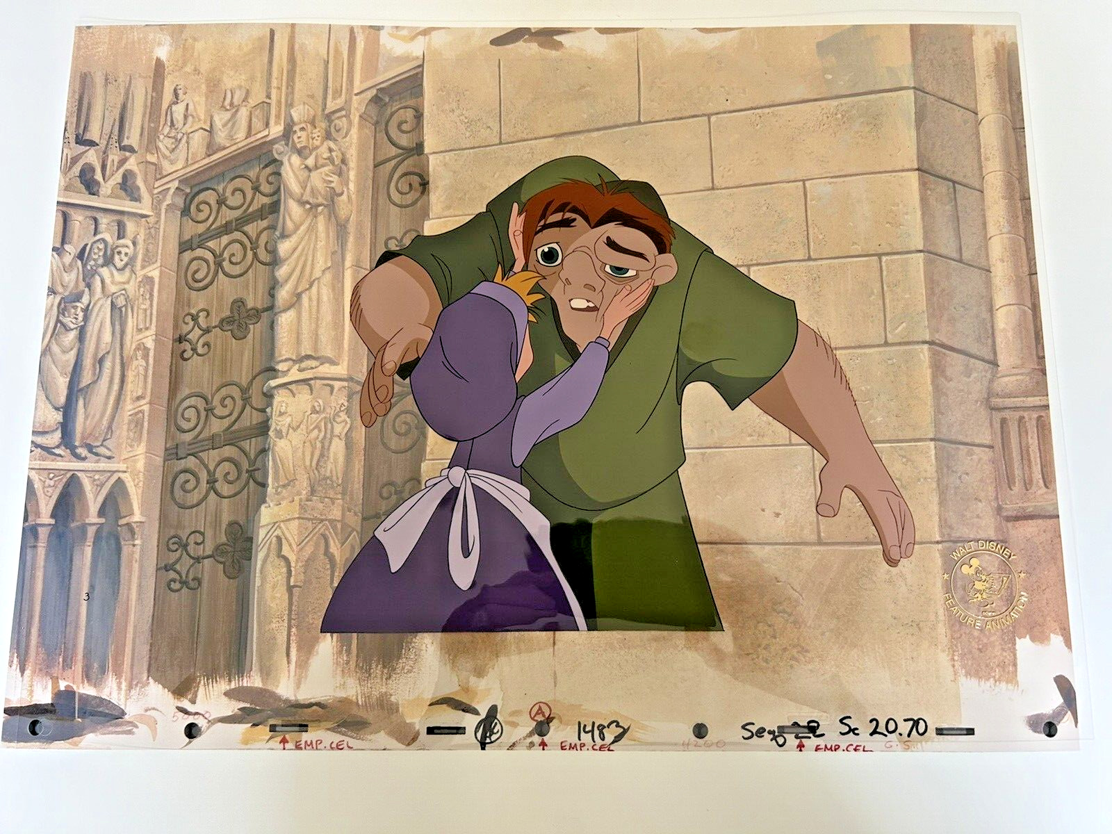 Walt Disney Animation Hunchback of Notre Dame Cel-Employee Only 