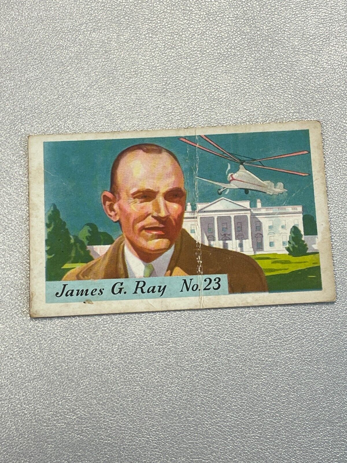 1936 Heinz Famous Aviators Card #23 James Ray