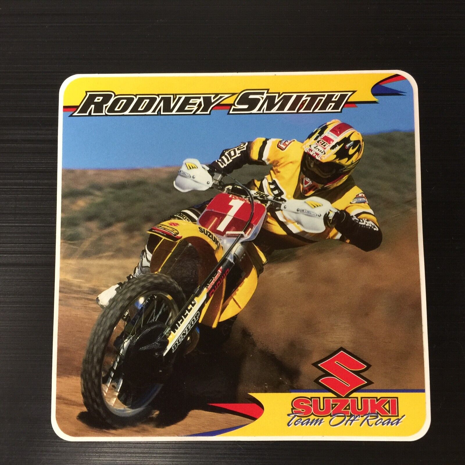 Rodney Smith Team Suzuki Off-Road Sticker Decal Vintage
