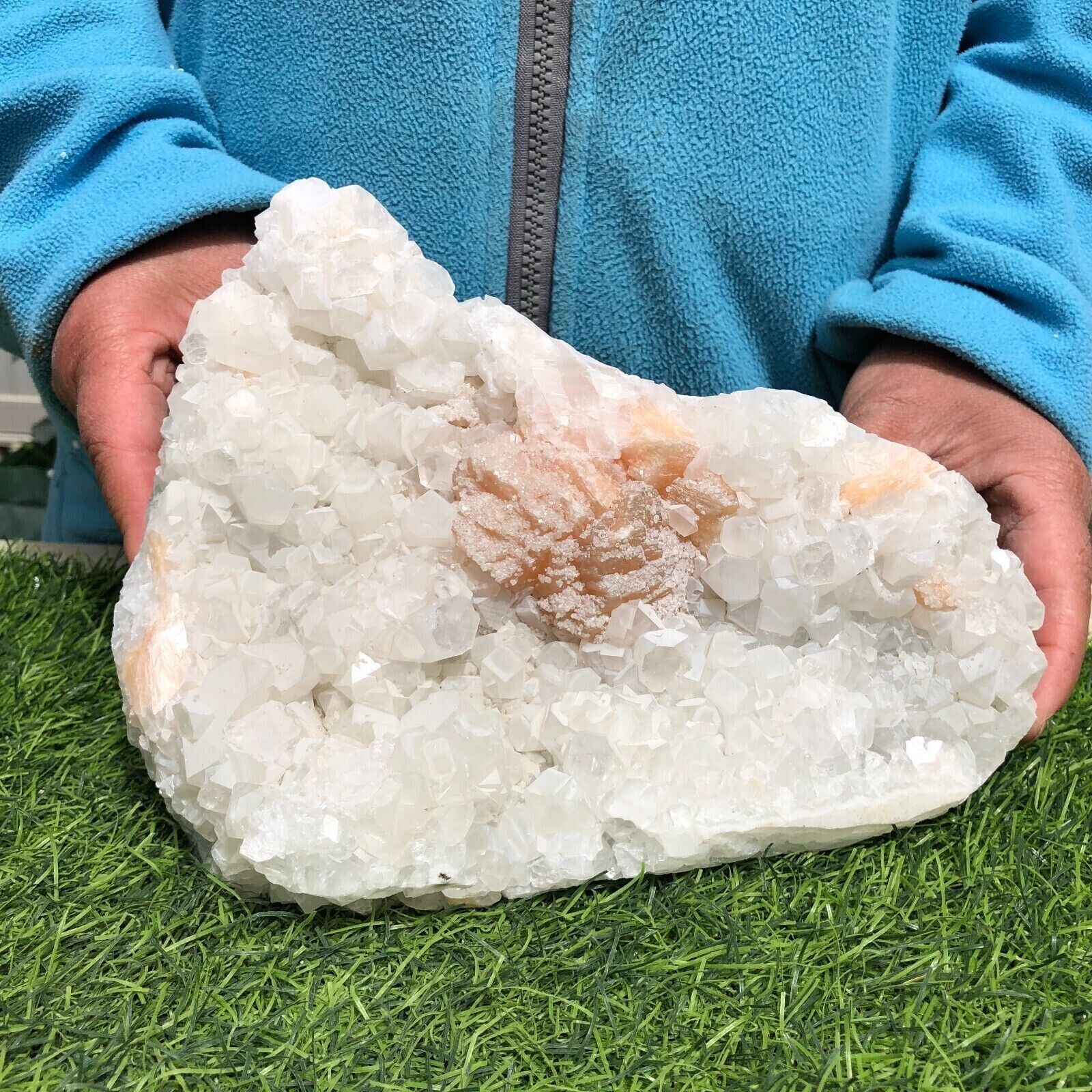 6.2 LB World Class White Calcite Quartz Crystal Cluster Mineral Specimen
