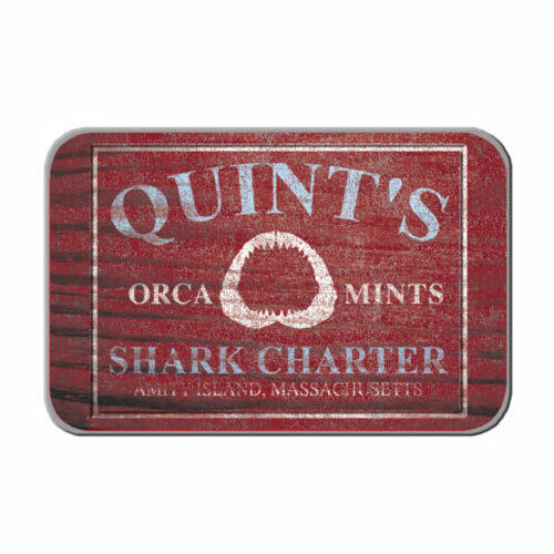 Boston America Candy Tin QUINT'S ORCA MINTS (Jaws)(Peppermint Shark Jaw Candies)