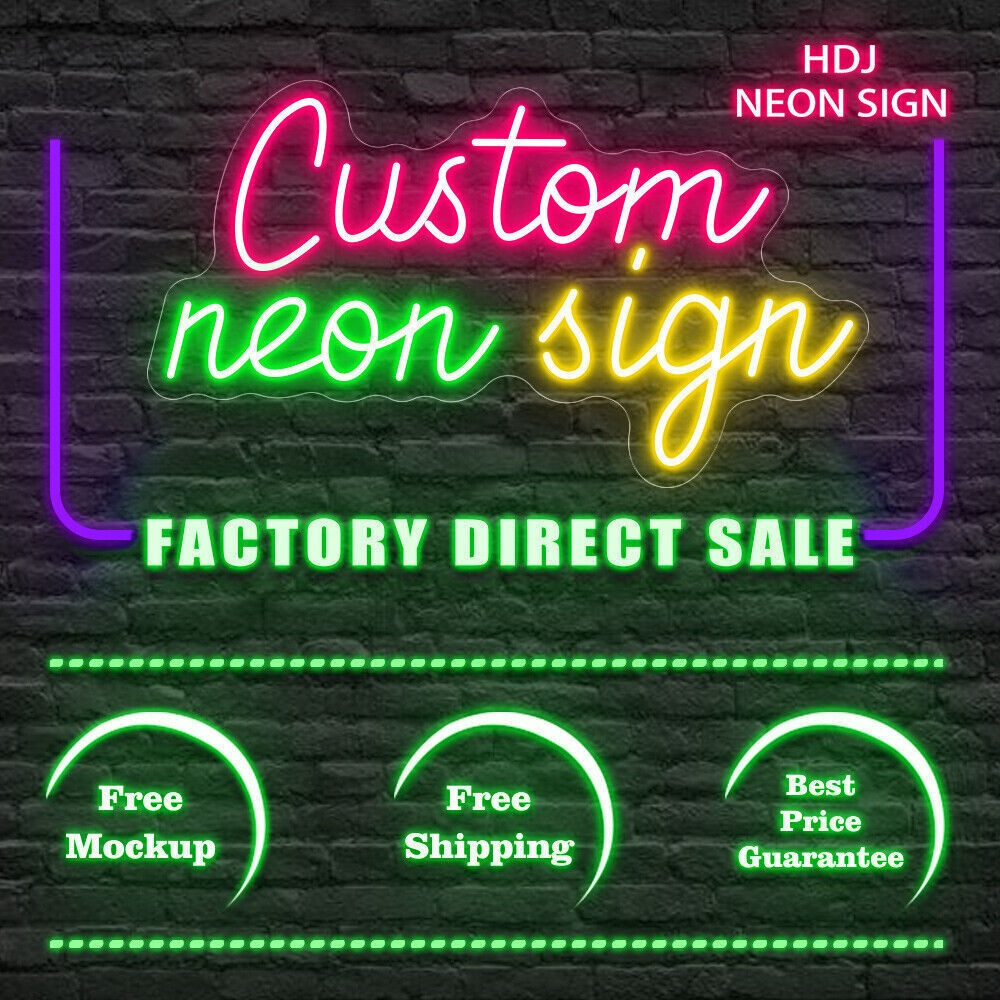 Free Design Neon Sign Custom Neon Sign LED for Wall Wedding Beer Bar Party Decor