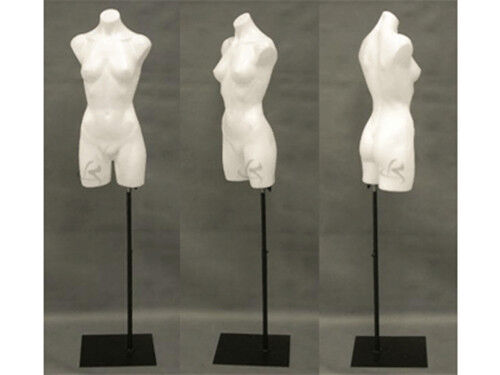 Female Manequin Mannequin Manikin Torso Form #PS-P907W+BS-05BK