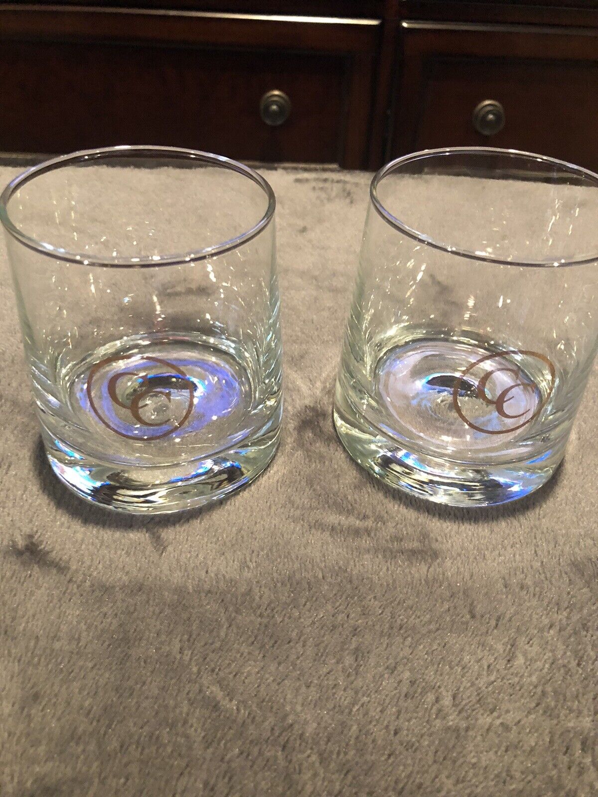 2 Canadian Club Bourbon Glasses