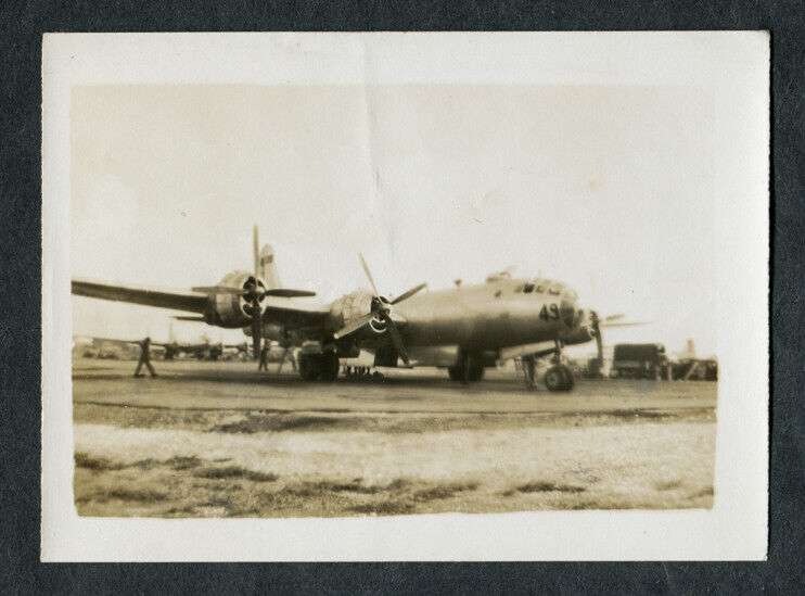Original WWII USAAF Aircraft Photo Boeing B-29 Superfortress #49