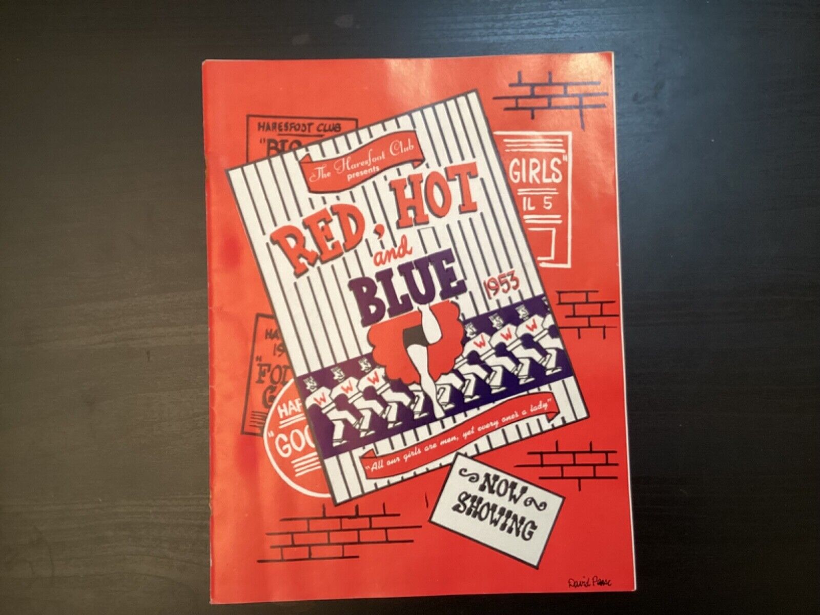 1953 Haresfoot Club Program Red Hot and Blue  U. of Wisconsin