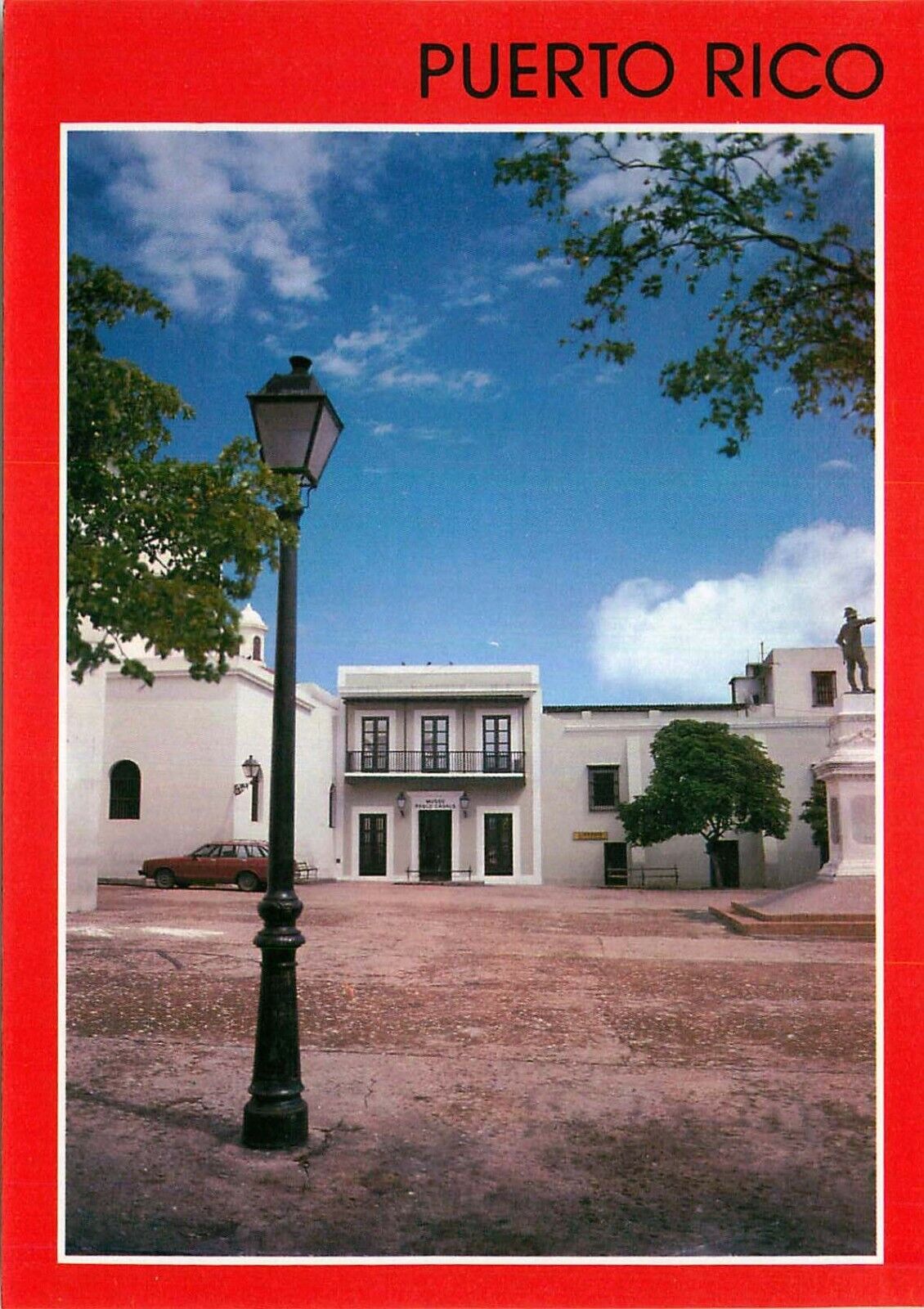 Postcard San Jose Square & Pablo Casals Museum, San Juan, Puerto Rico