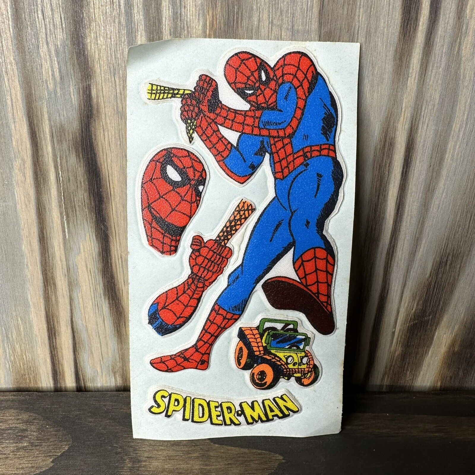 Spider-Man Puffy Sticker Sheet VINTAGE 1980s