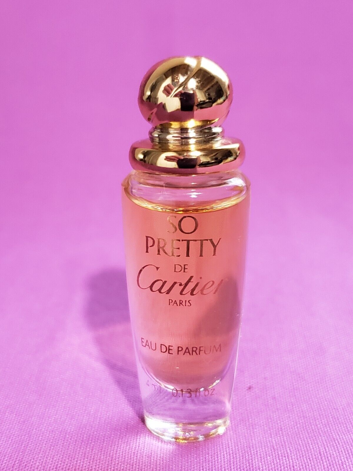 Vintage 1990s So Pretty Eau de Parfum Cartier Mini   4ml .13 fl.oz  AUTHENTIC