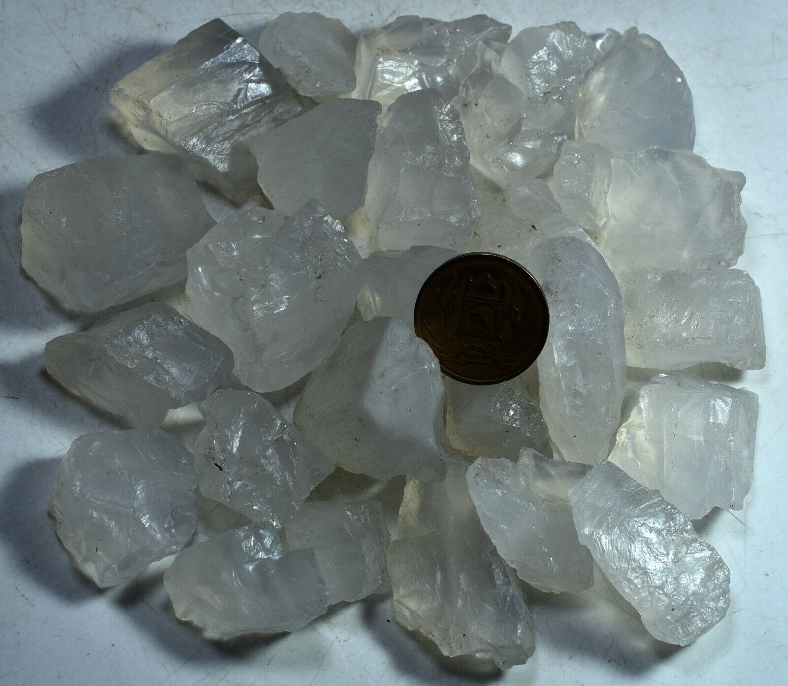 750 GM Glorious Transparent Natural Rough Cutting Grade Moonstone Crystals Lot