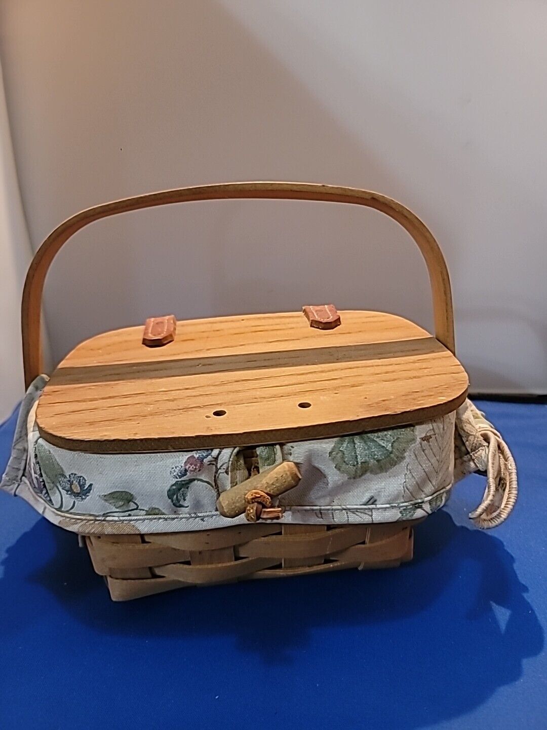 longaberger small basket with lid and liner