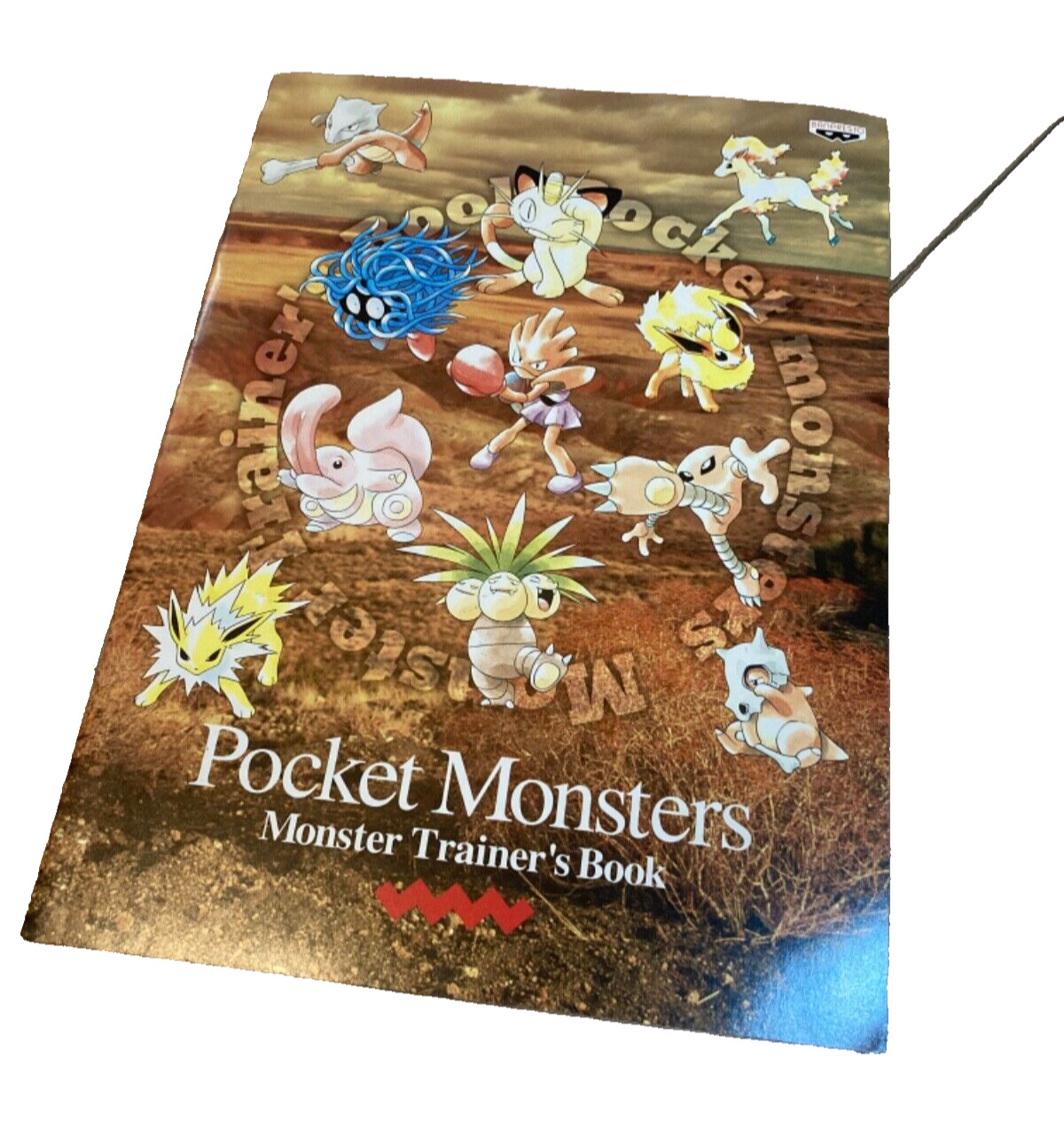 RARE 1995 pokemon manual pocket monsters note book game freak nintendo anime 90s