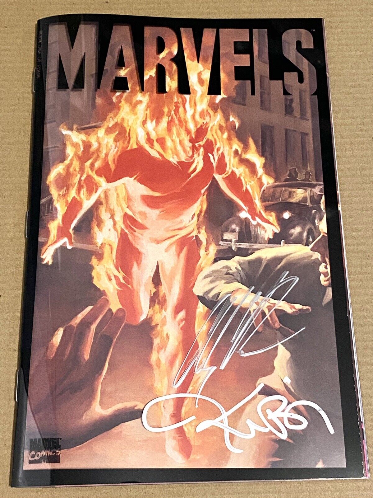 1994 Marvel Comics Marvels #1 Signed By Alex Ross and Kurt Busiek