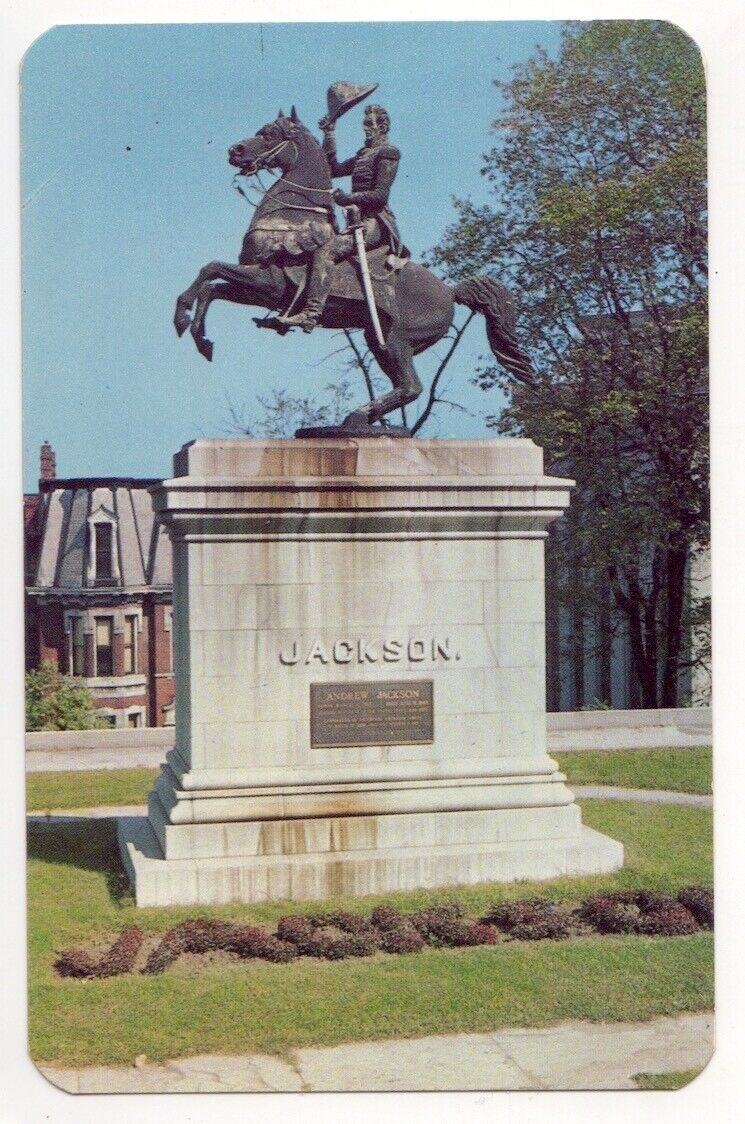Nashville Tennessee c1950\'s President Andrew Jackson equestrian statue, monument