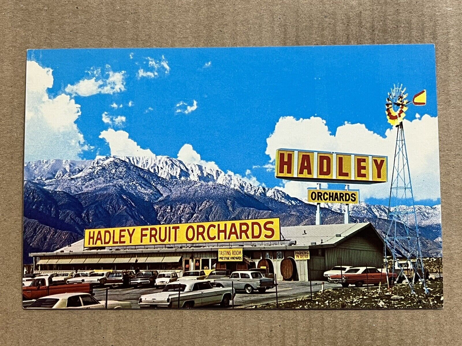 Postcard Cabazon CA California Hadley\'s Fruit Orchards Nuts Advertising Vintage