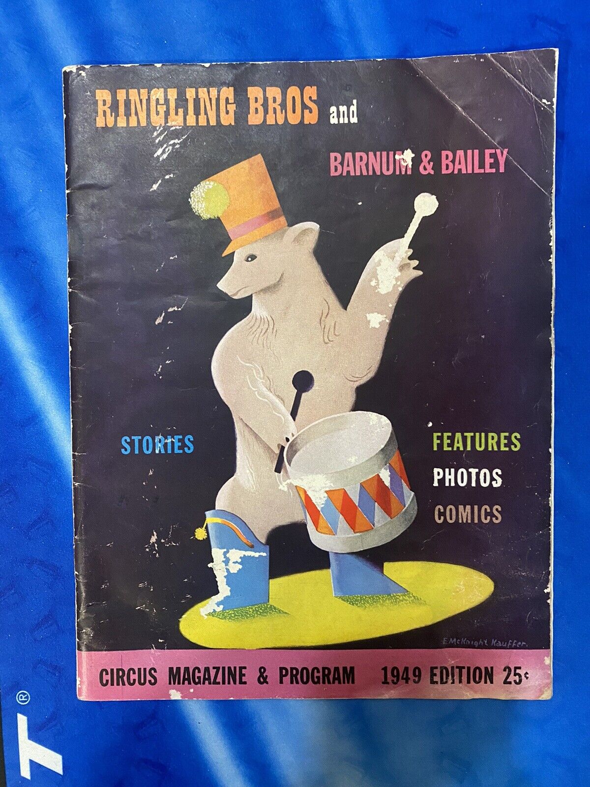 1949 RINGLING BROS. AND BARNUM & BAILEY CIRCUS MAGAZINE/PROGRAM -PHOTOS, STORIES