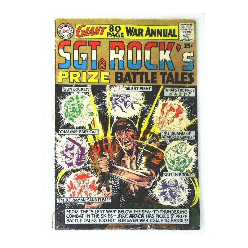 Sgt. Rock's Prize Battle Tales #1 in Very Good minus condition. DC comics [s'