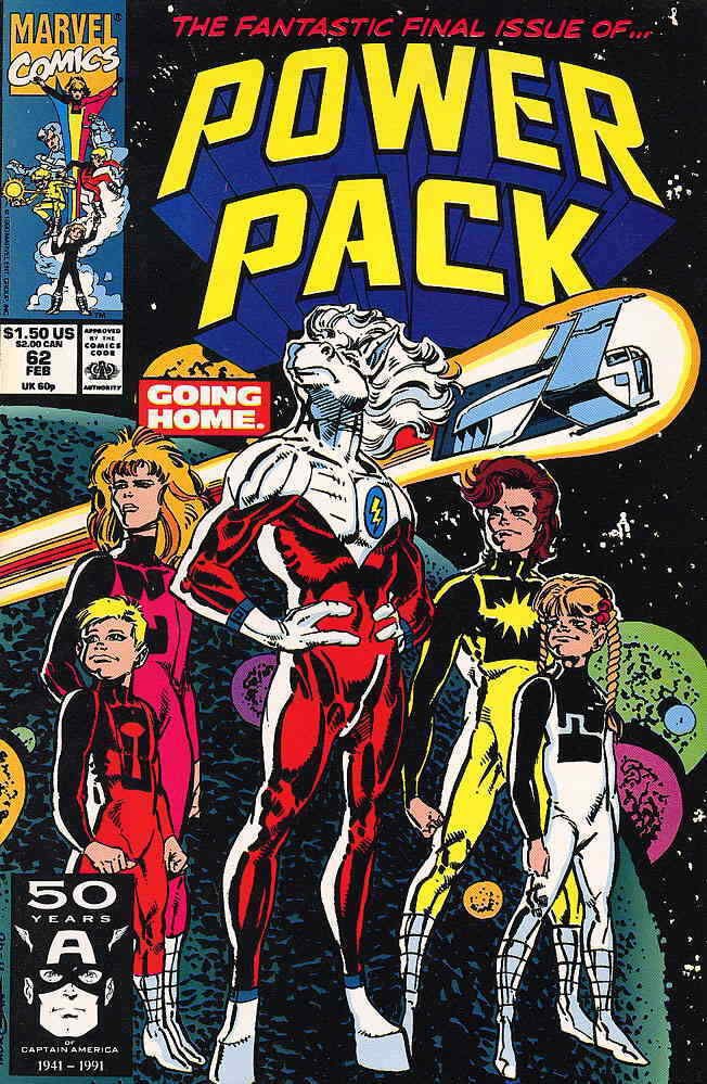 Power Pack #62 VF/NM; Marvel | Last Issue - we combine shipping