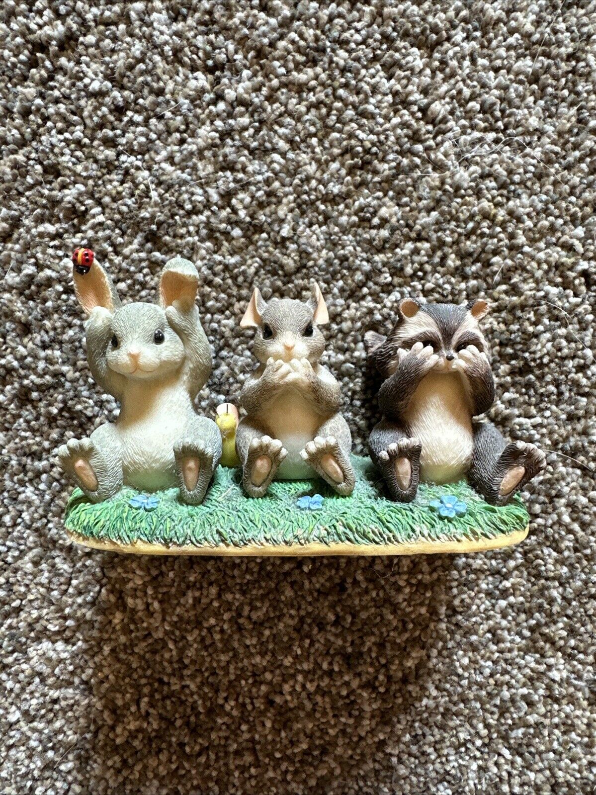 Charming Tails “Hear See and Speak No Evil” Figure