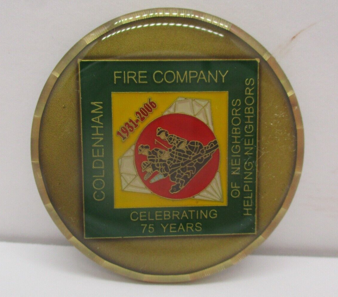 Coldenham NY Fire Company 75 Year Anniversary Token
