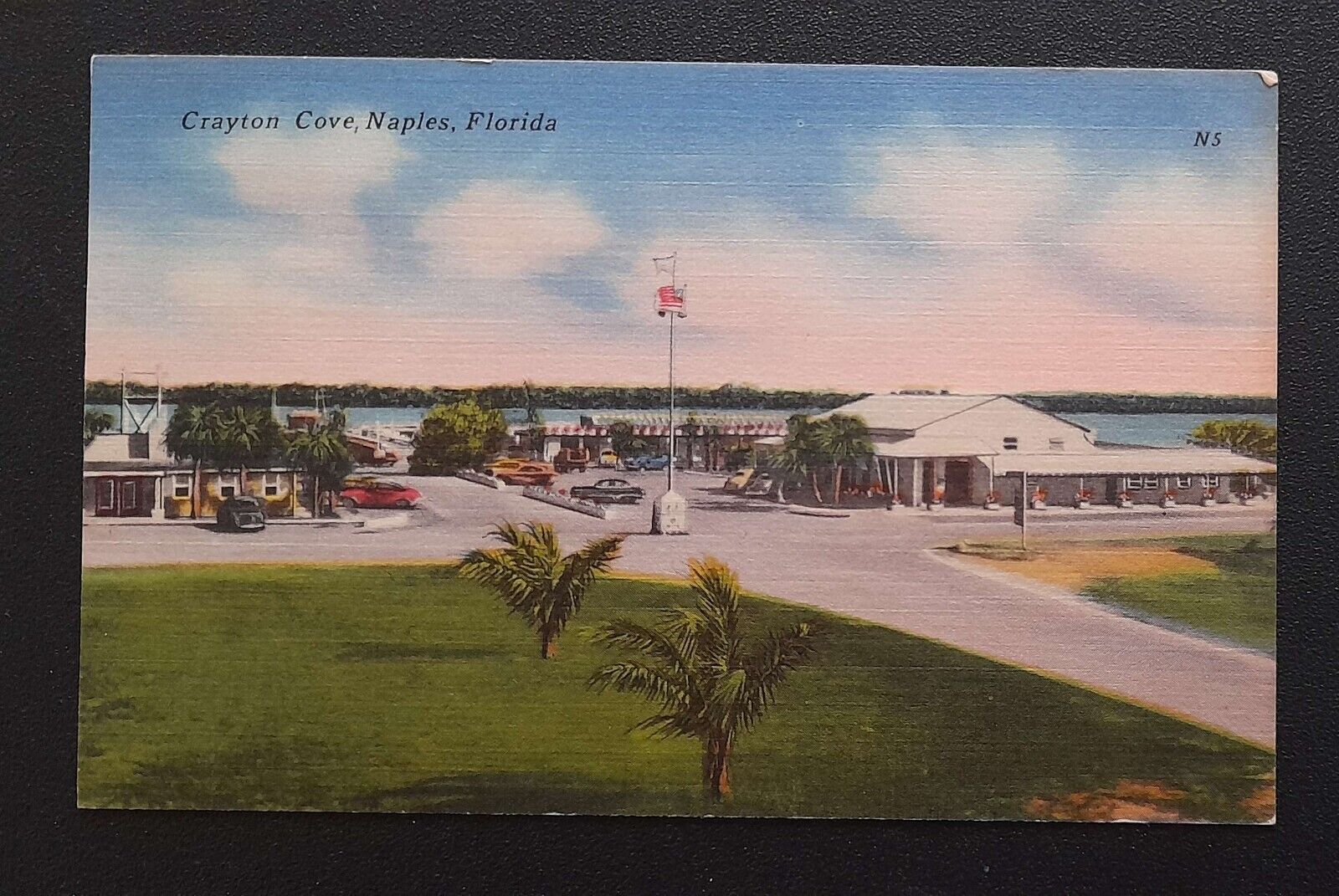 Florida, FL, Crayton Cove, Naples, Vintage Postcard