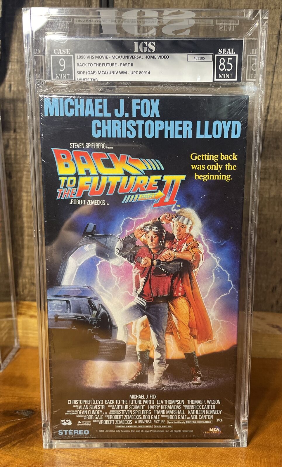 Back To The Future Part II 1990 MCA Sealed VHS IGS 9- 8.5