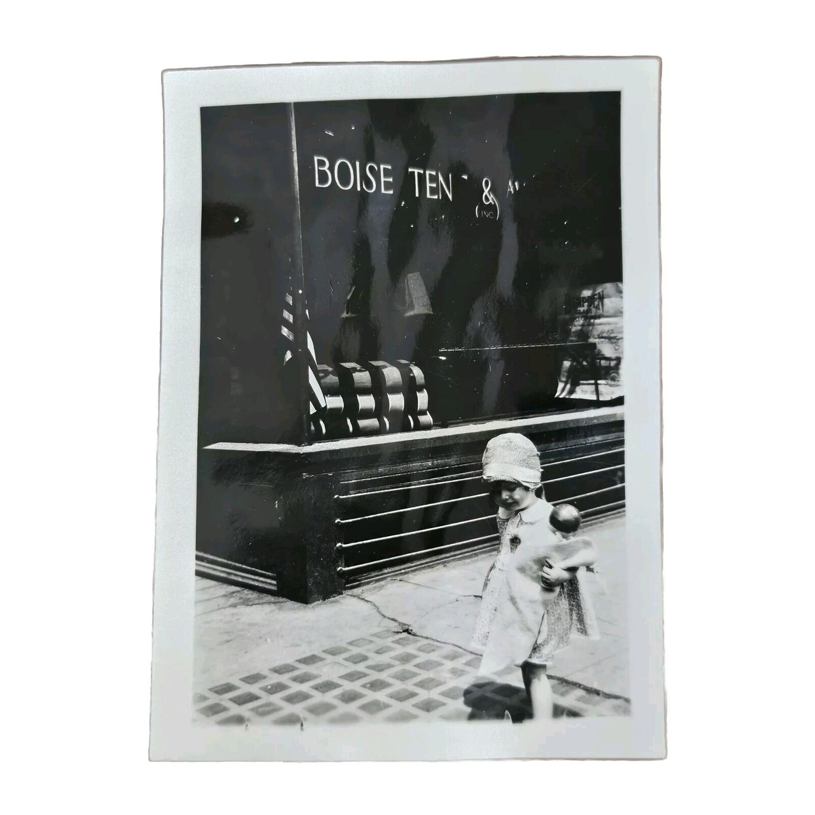 Antique Snapshot Photo Little Girl  Doll  - Boise Idaho- 1929