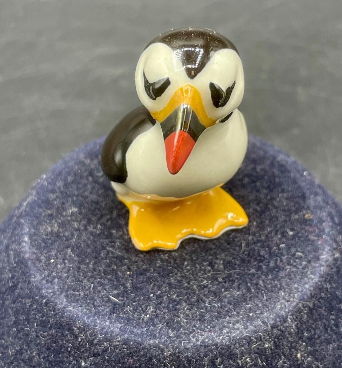 Hagen Renaker Miniature Mini Ceramic Black White Puffin Bird Figurine