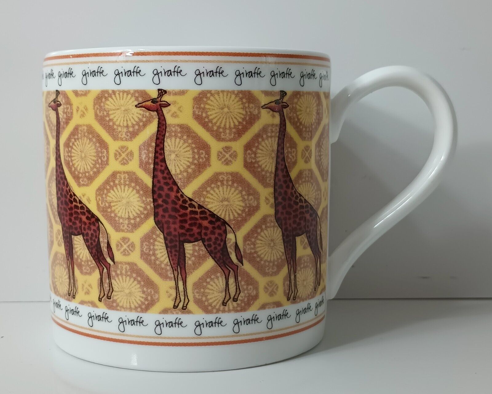 Vintage Wedgewood Giraffe Mug Cup 8 Oz Bone China 1996 England Preowned 