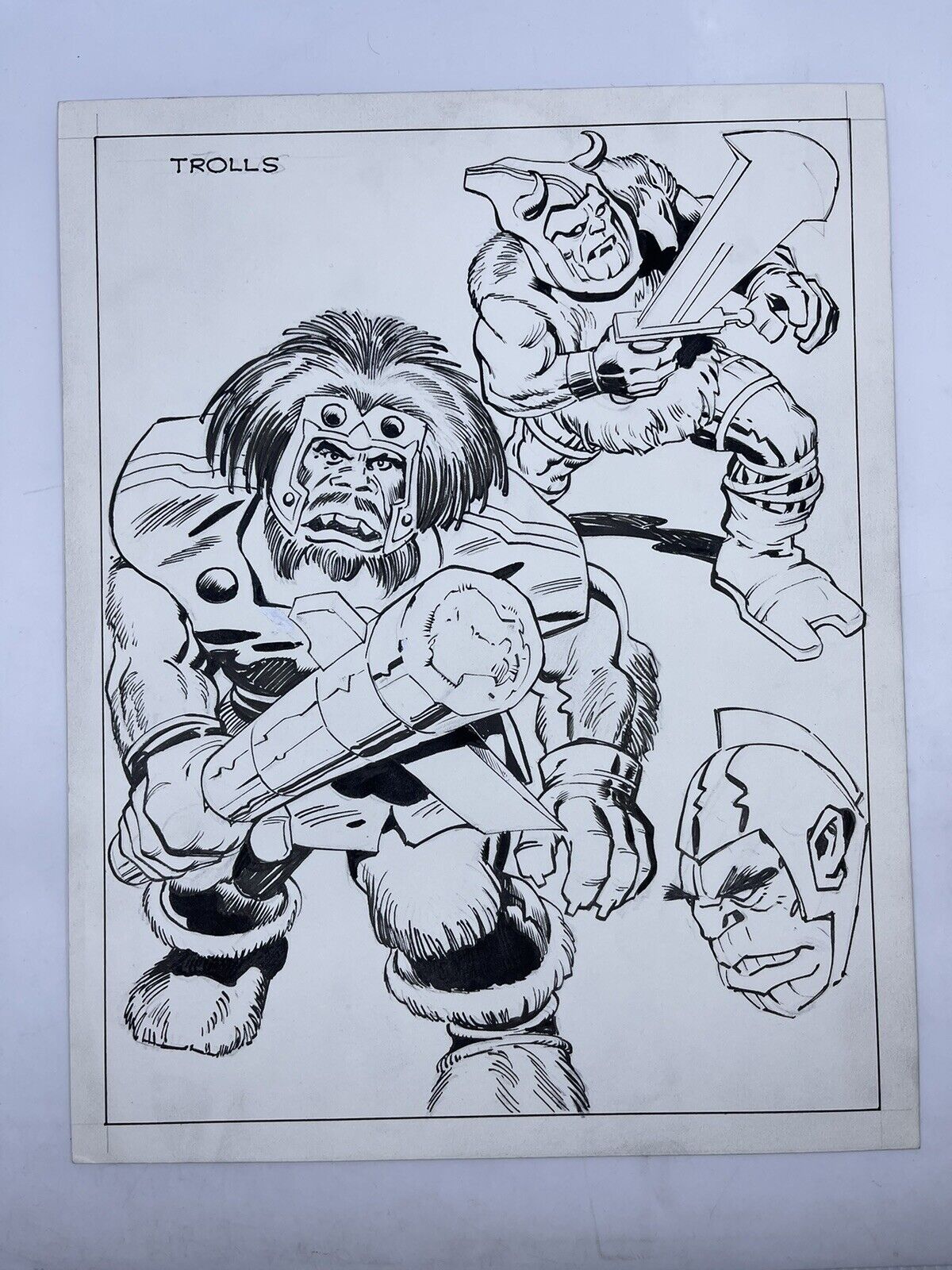 1980\'s Original Jack Kirby Unused Ruby Spears Thor Cartoon Pilot Concept Art