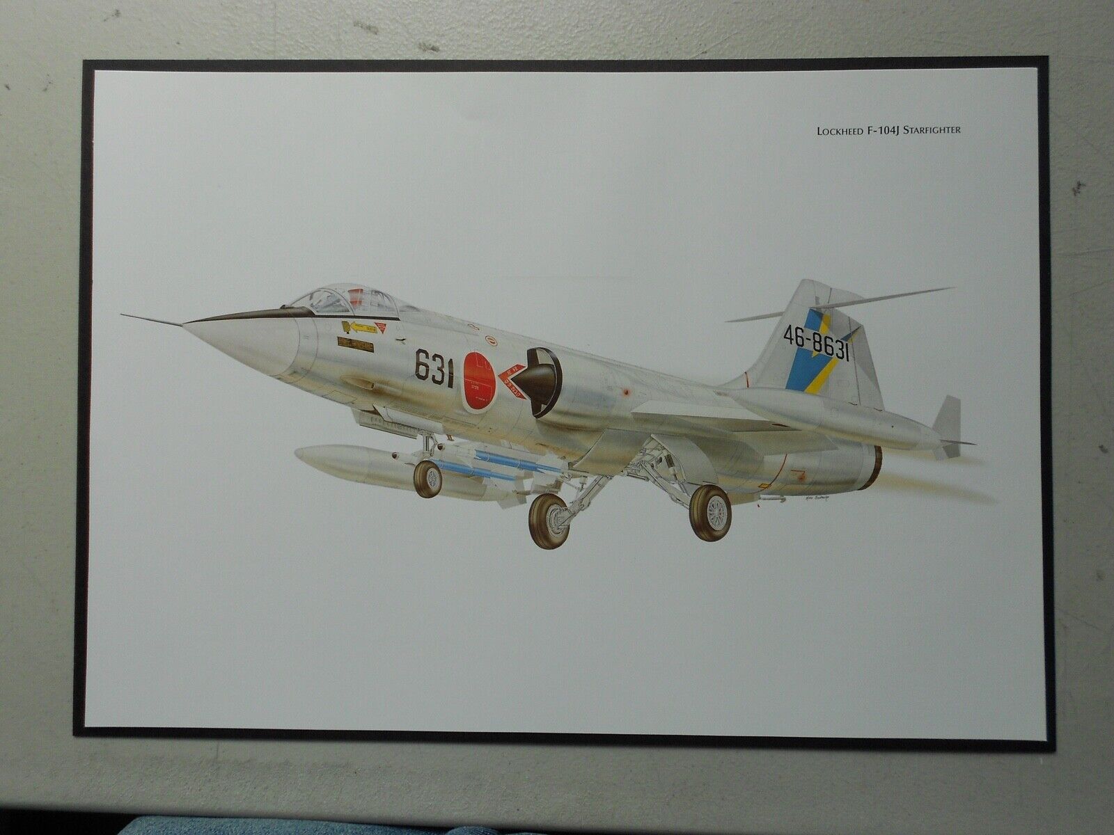 MILITARY AVIATION PRINT-  LOCKHEED F-104J STARFIGHTER