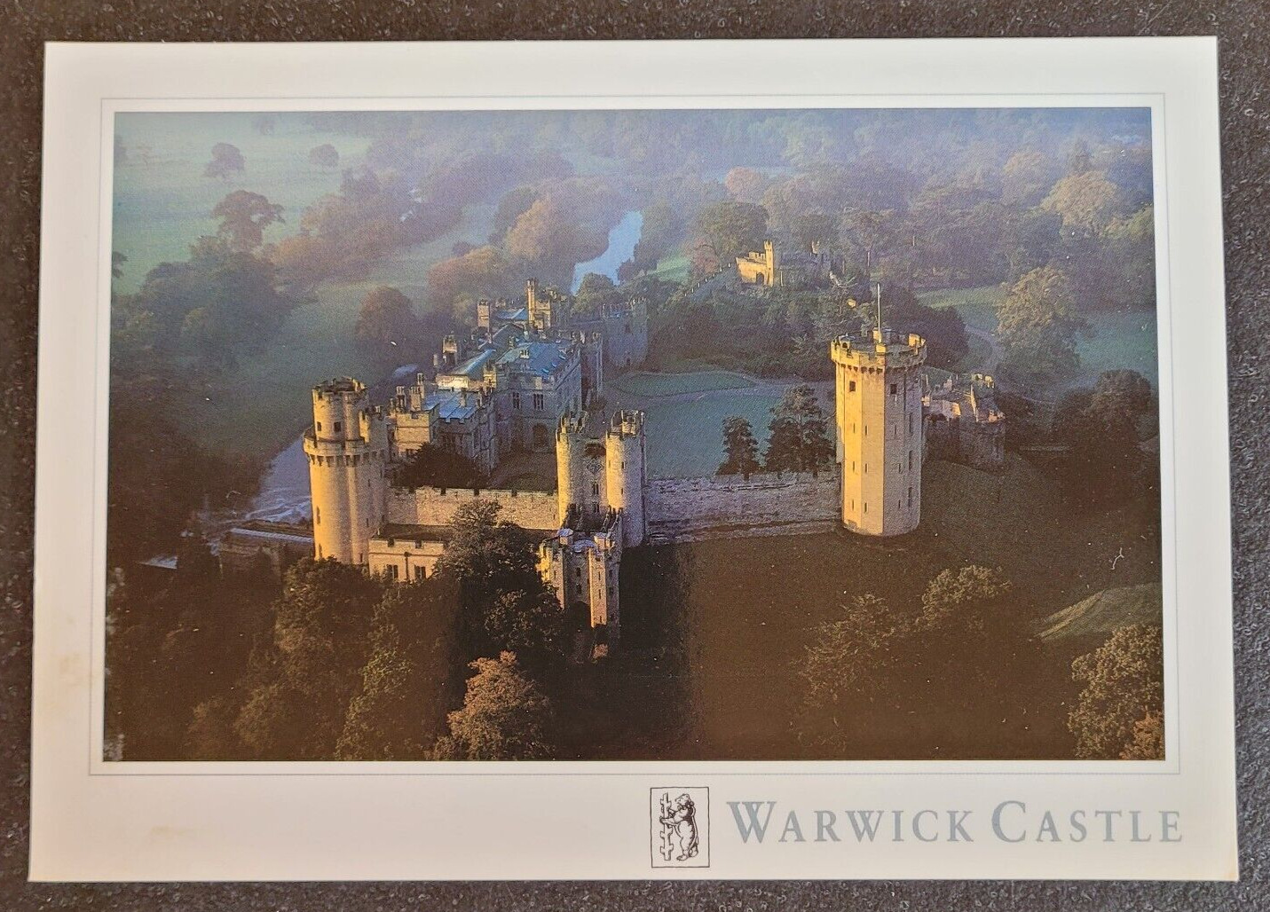Vtg Travel London Great Britain England Postcards Warwick Castle Aerial View