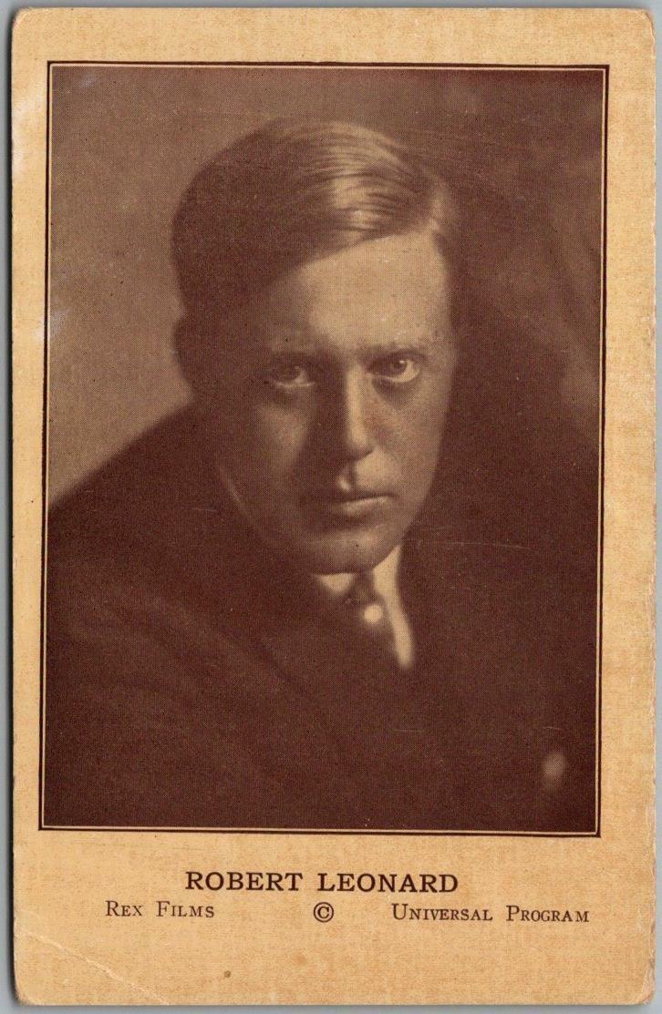 c1920s Silent Film Adv. Postcard ROBERT LEONARD \