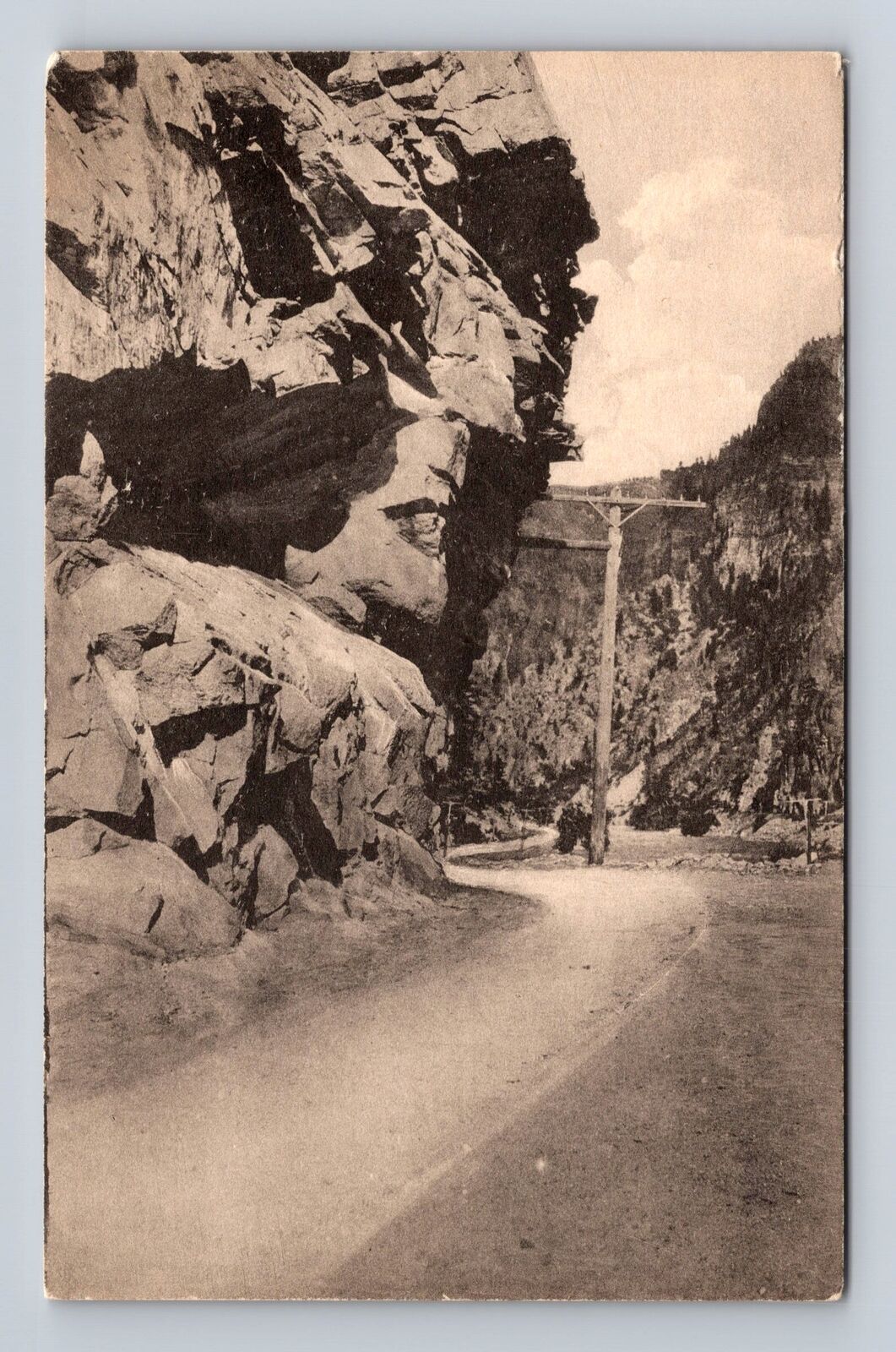 Glenwood Springs CO-Colorado, Highway Glenwood Canyon, Vintage Souvenir Postcard