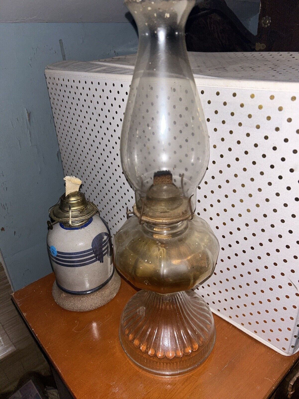 hurricane lamps vintage